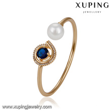 51721 Xuping Jewelry Pearl Bangle para mujeres con chapado en oro